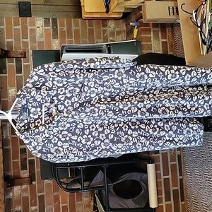 Sz xxl Polo by Ralph Lauren. Navy Blue tropical print.